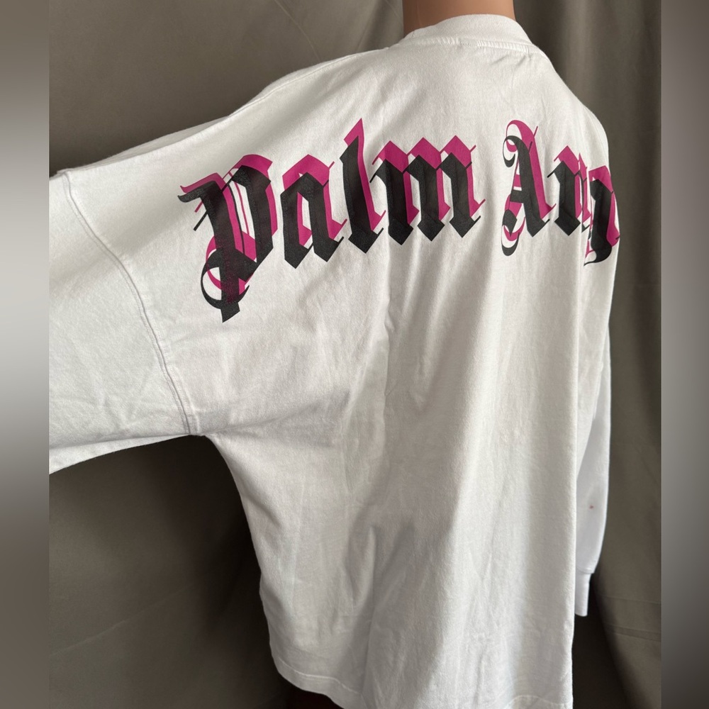 Palm Angels Classic Logo Over Longsleeve T-Shirt size Large - Picture 5 of 13